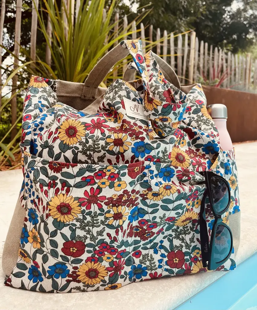 Collection Le Malin (tissus) (Fleurs multicolores)